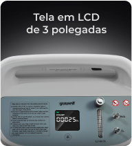 Tela em LCD Grande