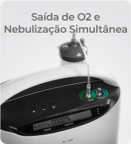 Saída de O2 e Nebulização Simultânea