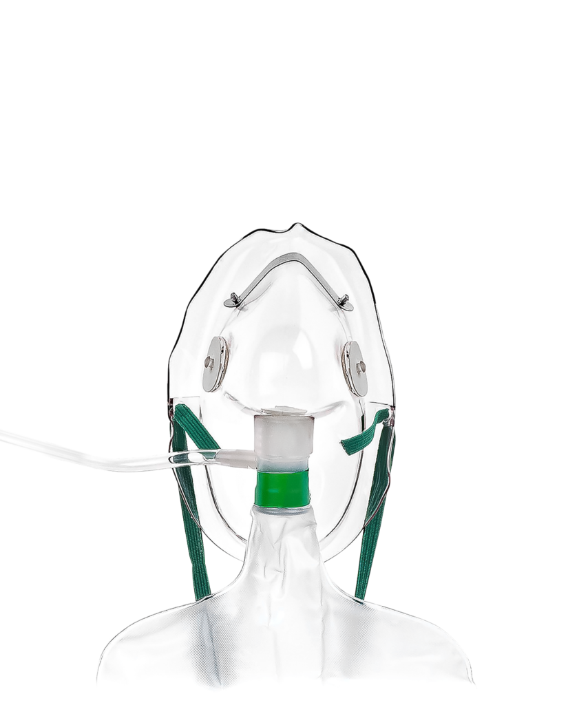 Máscara Adulto de Alta Concentração Não Reinalação Salter Labs Gaslive